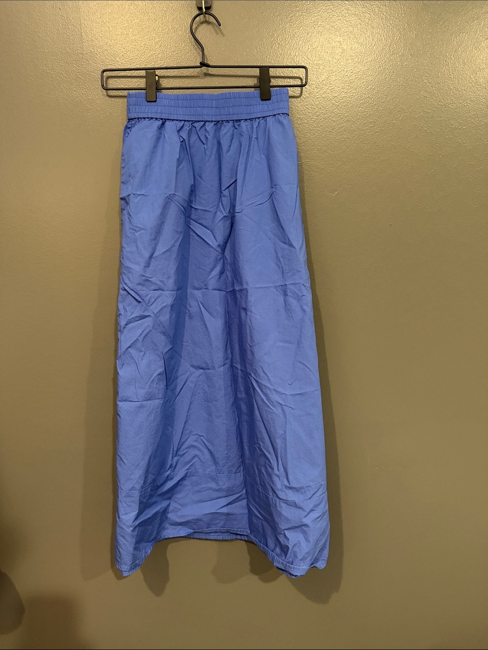 LOFT Periwinkle Elastic-Waist Maxi Skirt